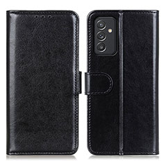 Leather Case Stands Flip Cover Holder M07L for Samsung Galaxy A35 5G Black