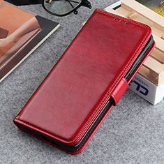 Leather Case Stands Flip Cover Holder M07L for Samsung Galaxy A52 4G Red