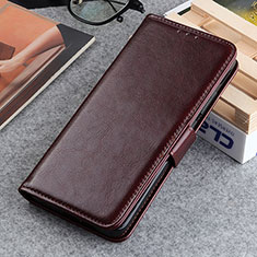 Leather Case Stands Flip Cover Holder M07L for Samsung Galaxy A52s 5G Brown