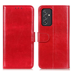 Leather Case Stands Flip Cover Holder M07L for Samsung Galaxy M54 5G Red