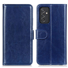 Leather Case Stands Flip Cover Holder M07L for Samsung Galaxy Quantum2 5G Blue