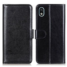 Leather Case Stands Flip Cover Holder M07L for Sony Xperia Ace III SO-53C Black