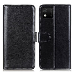 Leather Case Stands Flip Cover Holder M07L for Wiko Y52 Black