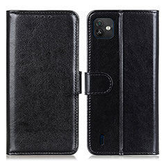 Leather Case Stands Flip Cover Holder M07L for Wiko Y82 Black