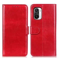 Leather Case Stands Flip Cover Holder M07L for Xiaomi Mi 11i 5G Red