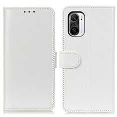 Leather Case Stands Flip Cover Holder M07L for Xiaomi Mi 11i 5G White