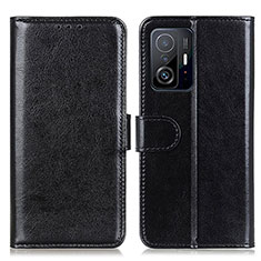 Leather Case Stands Flip Cover Holder M07L for Xiaomi Mi 11T Pro 5G Black