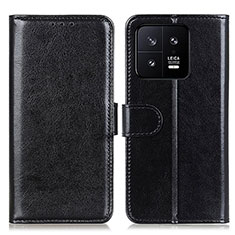 Leather Case Stands Flip Cover Holder M07L for Xiaomi Mi 13 Pro 5G Black