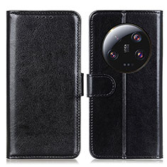 Leather Case Stands Flip Cover Holder M07L for Xiaomi Mi 13 Ultra 5G Black