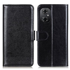 Leather Case Stands Flip Cover Holder M07L for Xiaomi Poco M4 5G Black