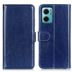 Leather Case Stands Flip Cover Holder M07L for Xiaomi Redmi 11 Prime 5G Blue