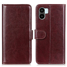 Leather Case Stands Flip Cover Holder M07L for Xiaomi Redmi A1 Brown