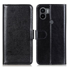 Leather Case Stands Flip Cover Holder M07L for Xiaomi Redmi A1 Plus Black