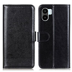 Leather Case Stands Flip Cover Holder M07L for Xiaomi Redmi A2 Black