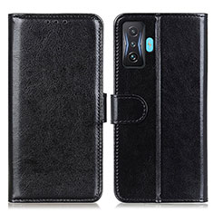 Leather Case Stands Flip Cover Holder M07L for Xiaomi Redmi K50 Gaming 5G Black