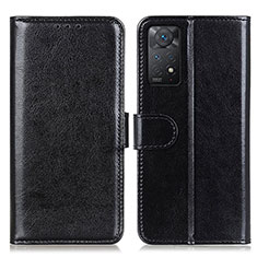 Leather Case Stands Flip Cover Holder M07L for Xiaomi Redmi Note 12 Pro 4G Black