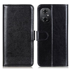 Leather Case Stands Flip Cover Holder M07L for Xiaomi Redmi Note 12R Pro 5G Black