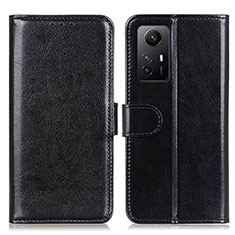 Leather Case Stands Flip Cover Holder M07L for Xiaomi Redmi Note 12S Black