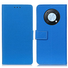 Leather Case Stands Flip Cover Holder M08L for Huawei Enjoy 50 Pro Blue