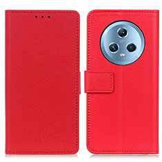 Leather Case Stands Flip Cover Holder M08L for Huawei Honor Magic5 5G Red