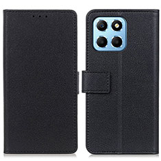 Leather Case Stands Flip Cover Holder M08L for Huawei Honor X6 5G Black