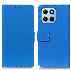 Leather Case Stands Flip Cover Holder M08L for Huawei Honor X6 5G Blue