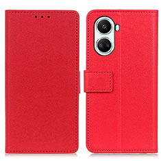 Leather Case Stands Flip Cover Holder M08L for Huawei Nova 10 SE Red