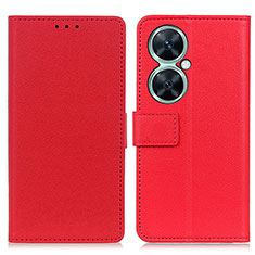 Leather Case Stands Flip Cover Holder M08L for Huawei Nova 11i Red