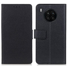 Leather Case Stands Flip Cover Holder M08L for Huawei Nova 8i Black