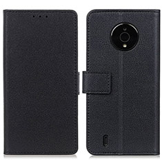 Leather Case Stands Flip Cover Holder M08L for Nokia C200 Black