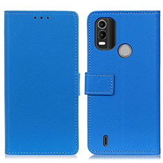 Leather Case Stands Flip Cover Holder M08L for Nokia G11 Plus Blue