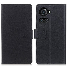 Leather Case Stands Flip Cover Holder M08L for OnePlus 10R 5G Black