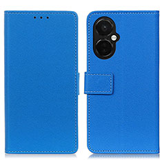 Leather Case Stands Flip Cover Holder M08L for OnePlus Nord CE 3 5G Blue