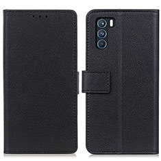 Leather Case Stands Flip Cover Holder M08L for Oppo K9 Pro 5G Black