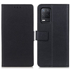 Leather Case Stands Flip Cover Holder M08L for Realme 8 5G Black