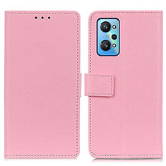 Leather Case Stands Flip Cover Holder M08L for Realme GT Neo2 5G Pink