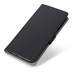Leather Case Stands Flip Cover Holder M08L for Samsung Galaxy A02s Black