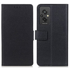 Leather Case Stands Flip Cover Holder M08L for Xiaomi Redmi 11 Prime 4G Black