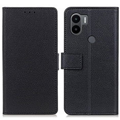 Leather Case Stands Flip Cover Holder M08L for Xiaomi Redmi A1 Plus Black