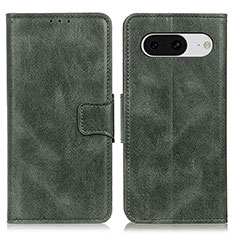 Leather Case Stands Flip Cover Holder M09L for Google Pixel 8 5G Green