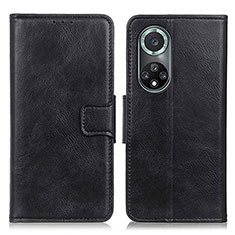 Leather Case Stands Flip Cover Holder M09L for Huawei Honor 50 Pro 5G Black