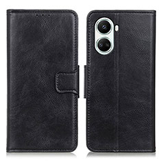 Leather Case Stands Flip Cover Holder M09L for Huawei Nova 10 SE Black