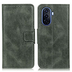 Leather Case Stands Flip Cover Holder M09L for Huawei Nova Y71 Green