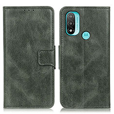 Leather Case Stands Flip Cover Holder M09L for Motorola Moto E40 Green