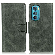 Leather Case Stands Flip Cover Holder M09L for Motorola Moto Edge 30 5G Green