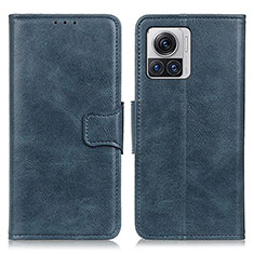 Leather Case Stands Flip Cover Holder M09L for Motorola Moto Edge 30 Ultra 5G Blue