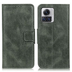 Leather Case Stands Flip Cover Holder M09L for Motorola Moto Edge 30 Ultra 5G Green