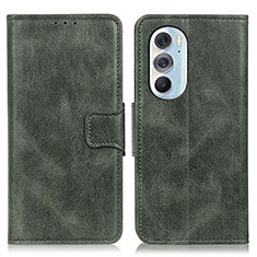 Leather Case Stands Flip Cover Holder M09L for Motorola Moto Edge X30 5G Green