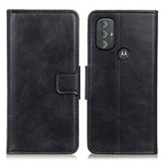 Leather Case Stands Flip Cover Holder M09L for Motorola Moto G Play (2023) Black