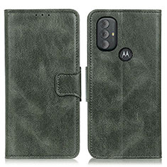 Leather Case Stands Flip Cover Holder M09L for Motorola Moto G Play (2023) Green